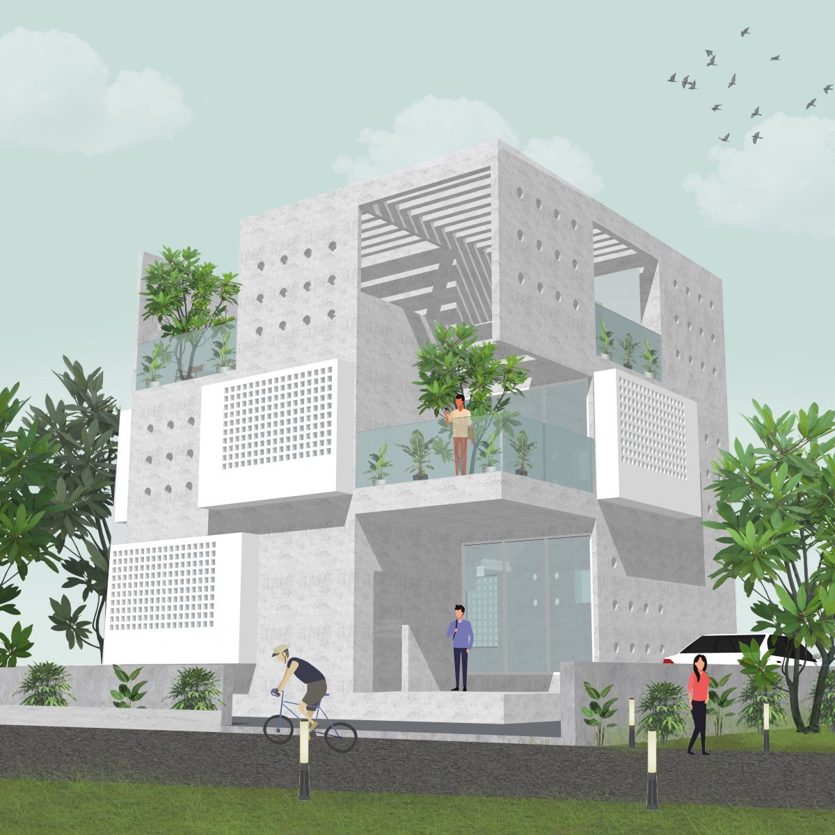 Villas Constructed in Precast Technology